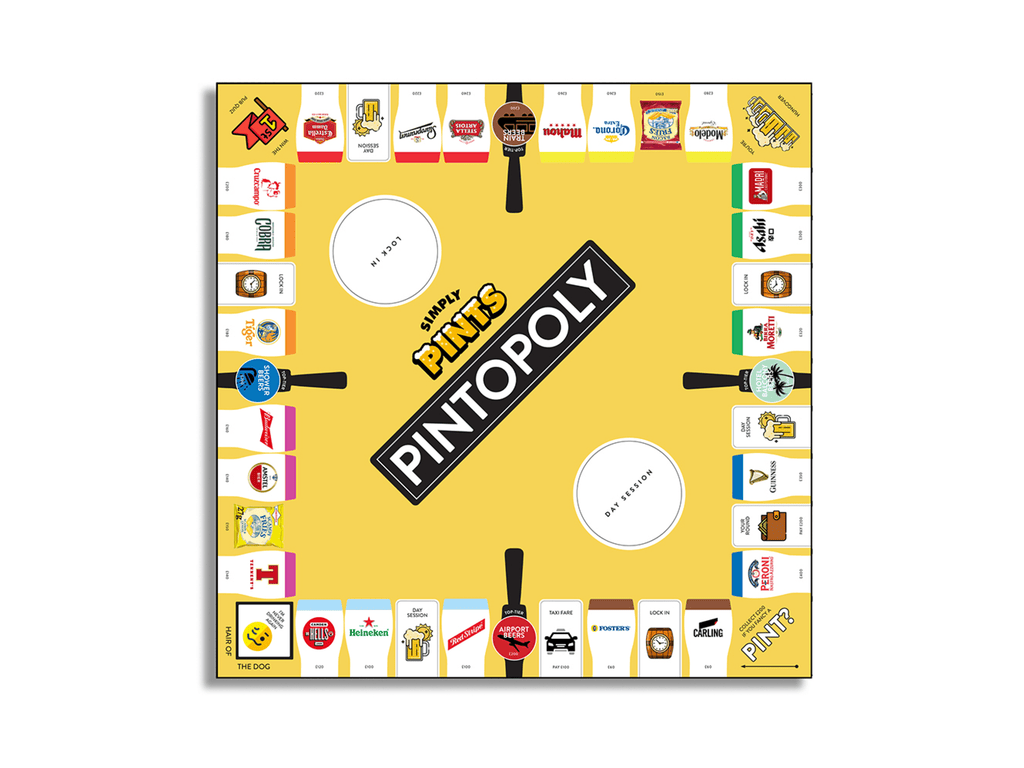 PINTOPOLY custom monopoly board game
