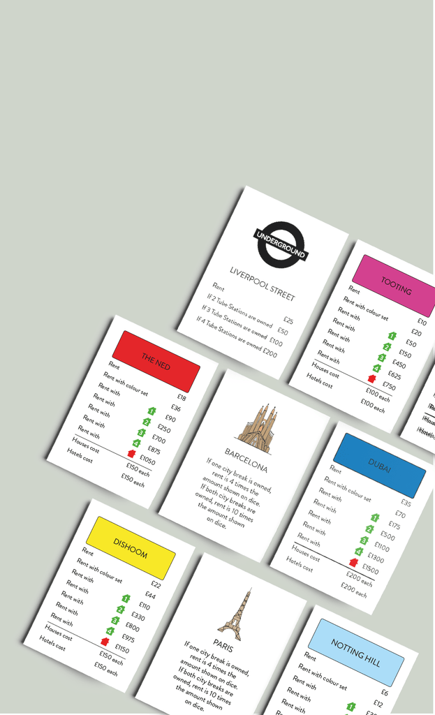 Custom Deed Cards for Customopoly