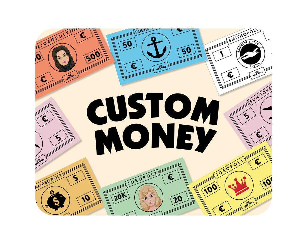 Custom Money - Card Money Game - The Dice Guys